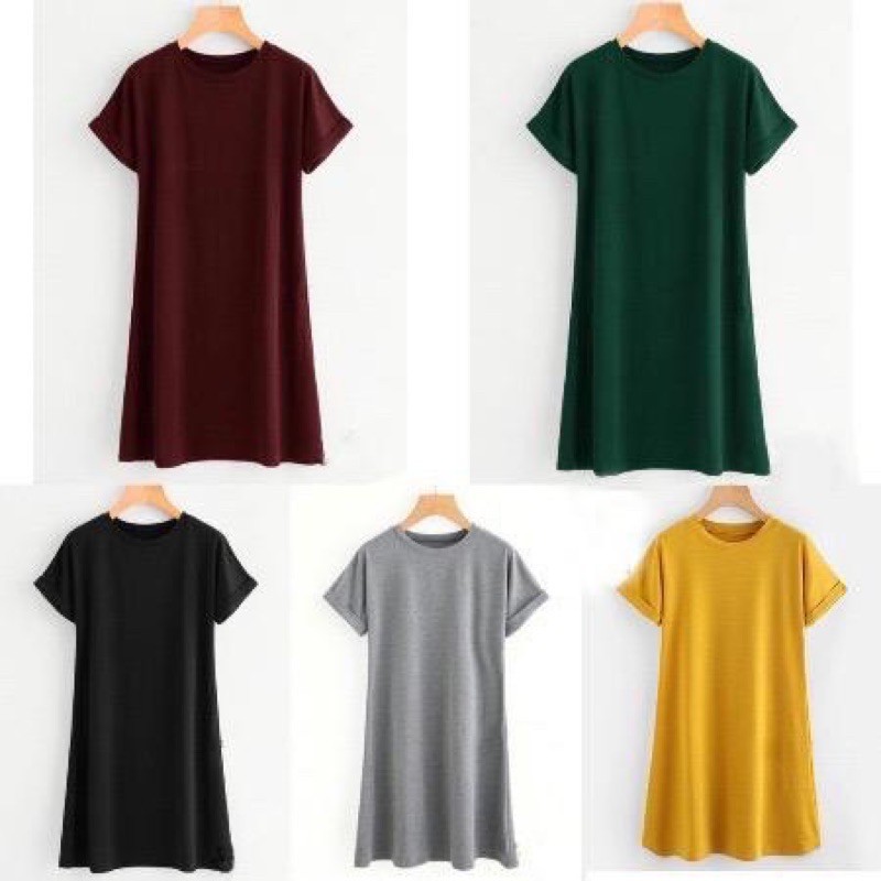 Dress kaos polos hotsell
