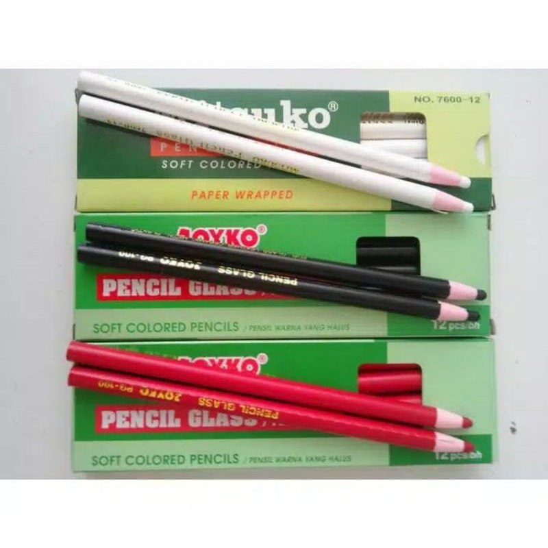 Jual Pensil Kapur Jahit Joyko Pensil Kaca Pensil Glass Warna Pg