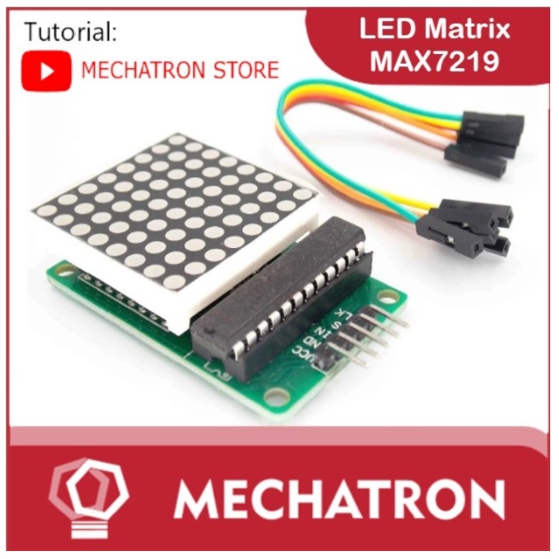 Jual Modul Led Matrix MAX7219 8x8 Dot Matrix Max 7219 8 x 8 Module ...