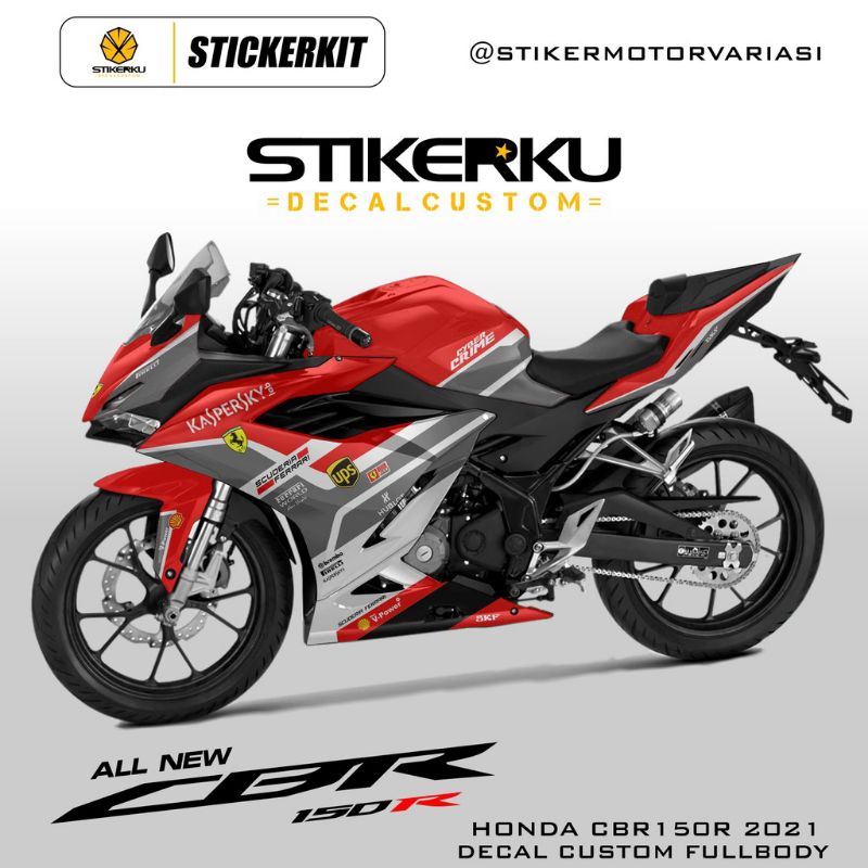 Jual decal motor Honda CBR 150 2021 / decal CBR 150R 2021 fullbody ...