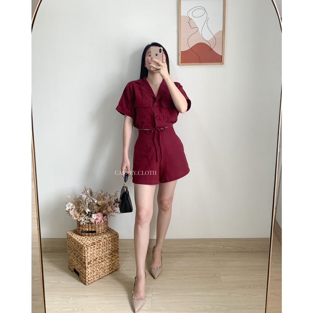 Jual Ines Set Linen Set | Shopee Indonesia