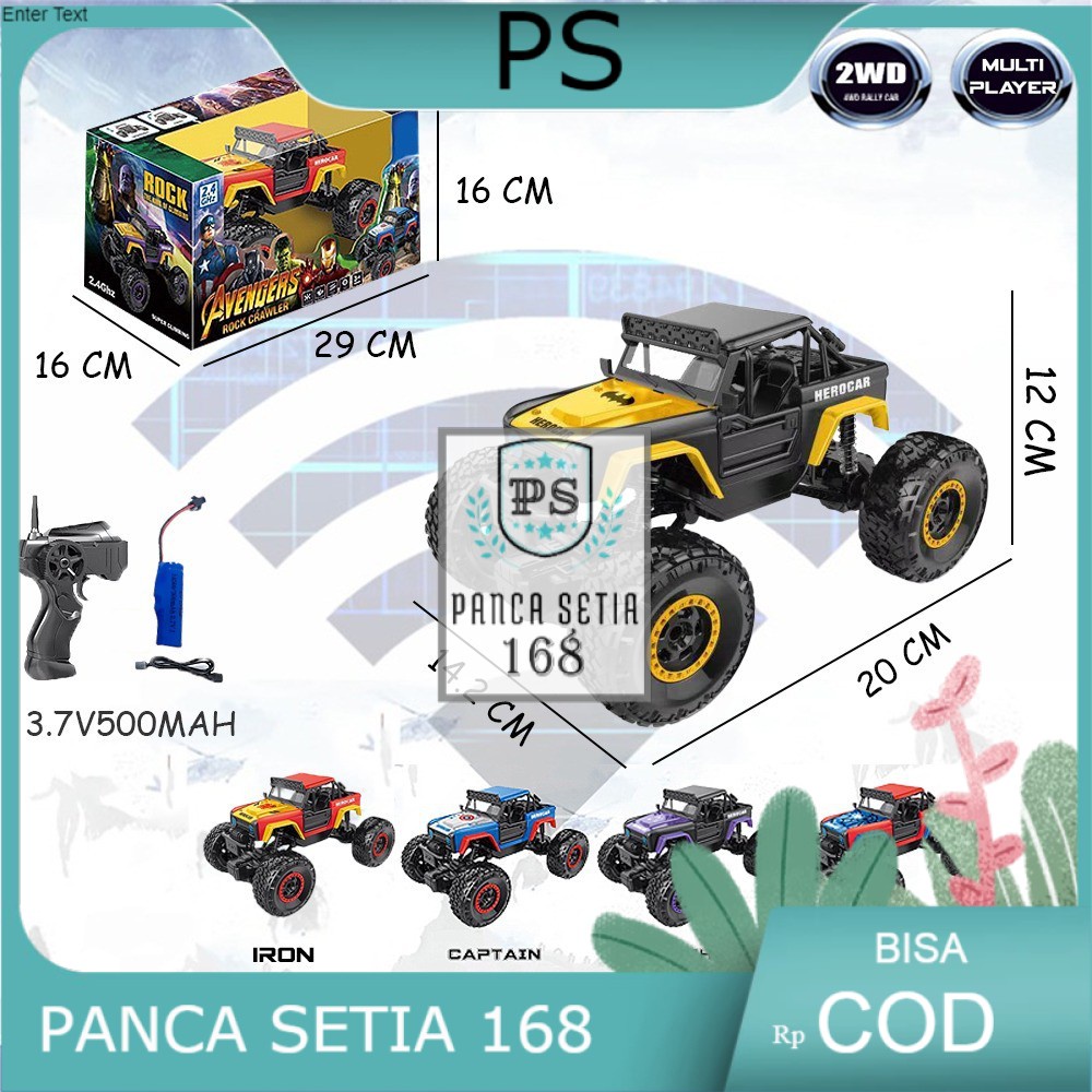 Jual (PANCA 168) PROMO RDR1058 RC Rock Crawler Offroad Mainan Anak ...