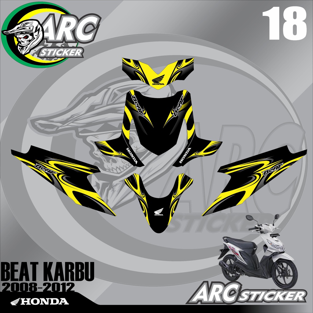 Jual Decal Stiker Fullbody Motor Honda Beat Karbu 2008 2009 2010 2011 ...