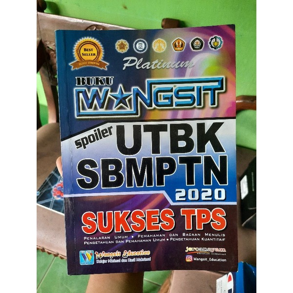 Jual Buku Wangsit Spoiler Utbk Sbmptn Sukses Tps Baca Deskripsi Shopee Indonesia