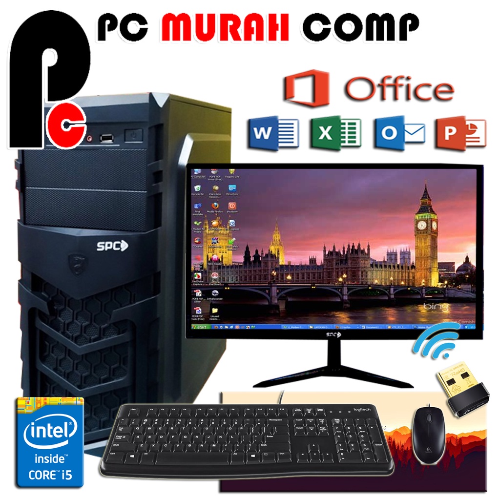 Jual PC KOMPUTER RAKITAN OFFICE / DESIGN CORE I5 IVY plus MONITOR LG ...
