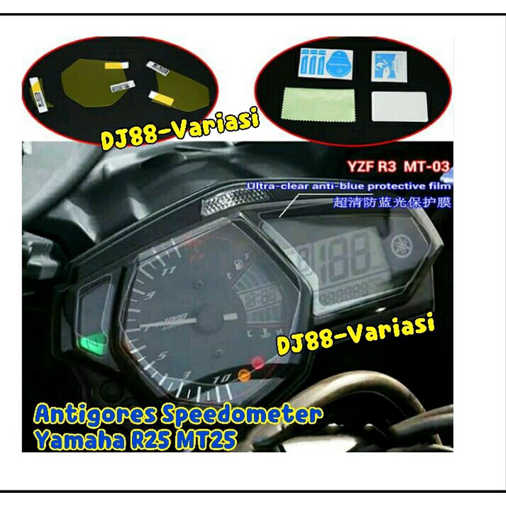 Jual MURAH anti gores speedometer R25 mt25 yamaha antigores speedo