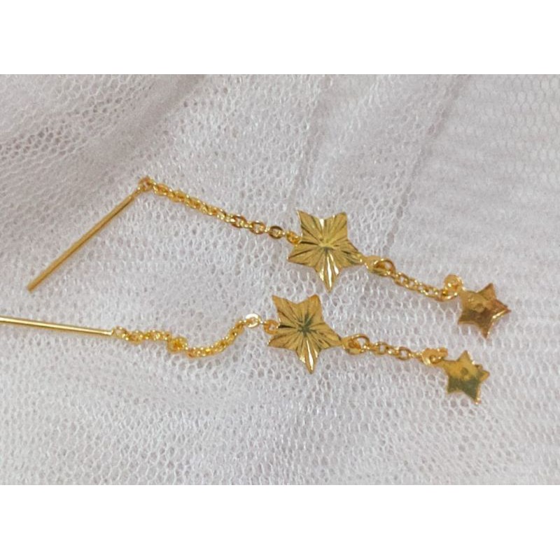 Jual Anting Bintang Rantai Bintang Emas Muda 1 gr | Shopee Indonesia