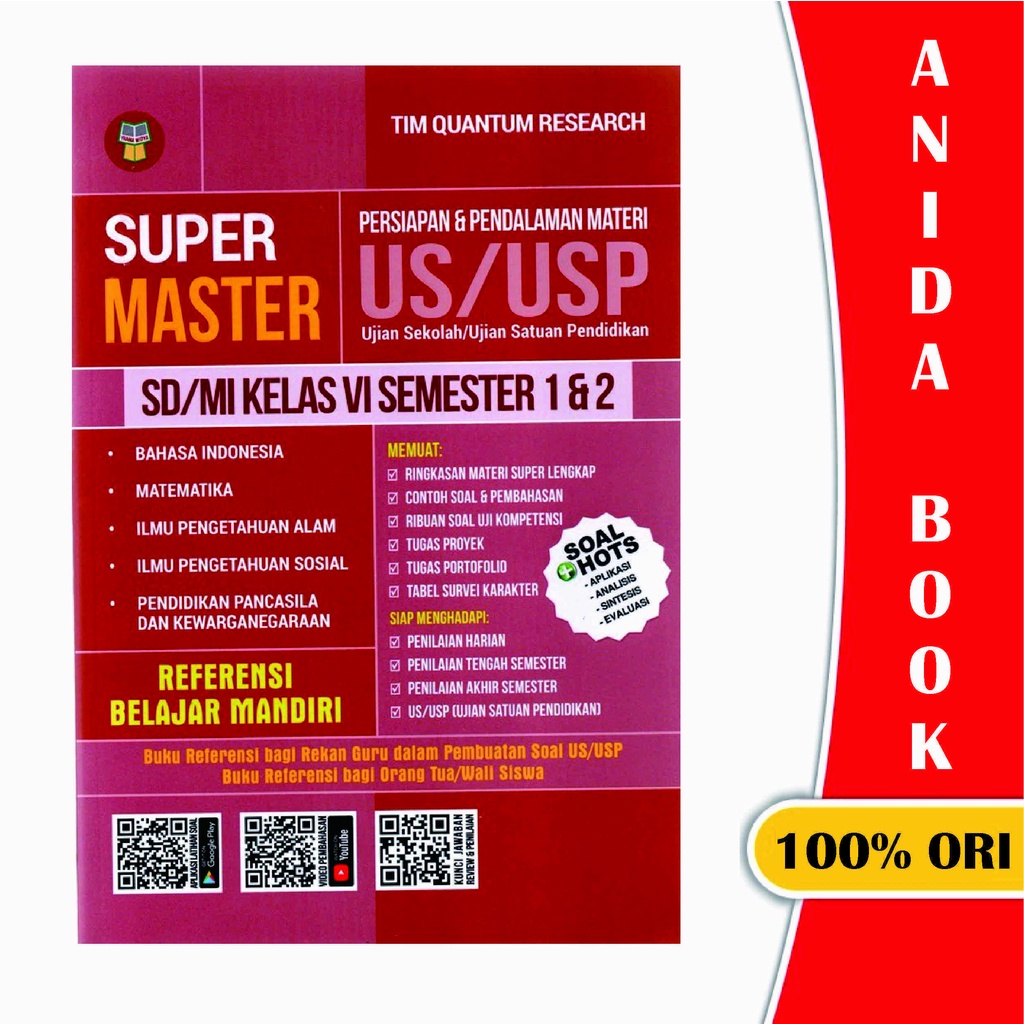 Jual Super Master Sd Mi Kelas Vi Akm Sk Us Usp Yrama Widya Shopee Indonesia