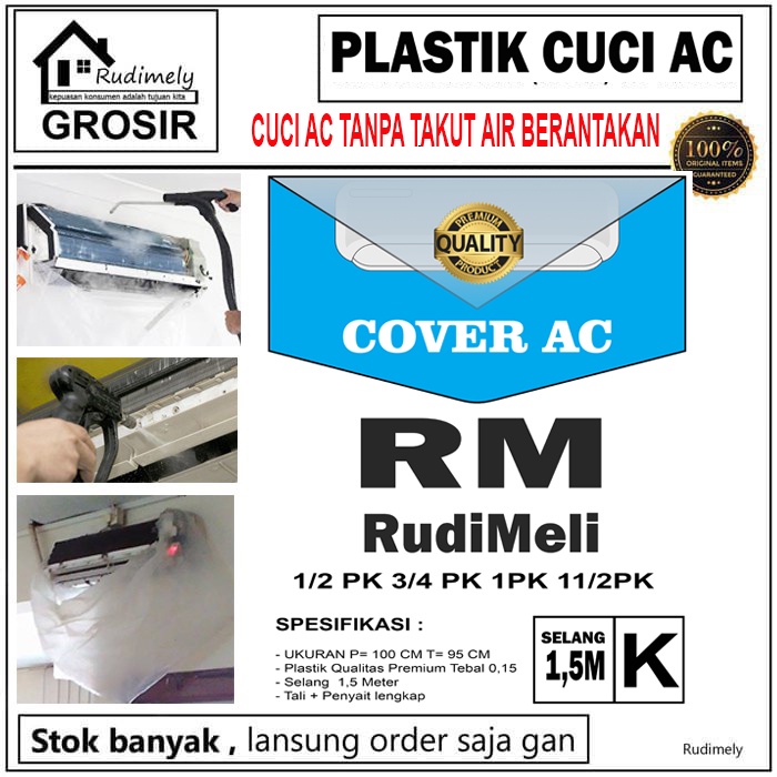 Jual Plastik Cuci Ac 1/2-1PK Pk-GROSIR MEREK RUDIMELI | Shopee Indonesia