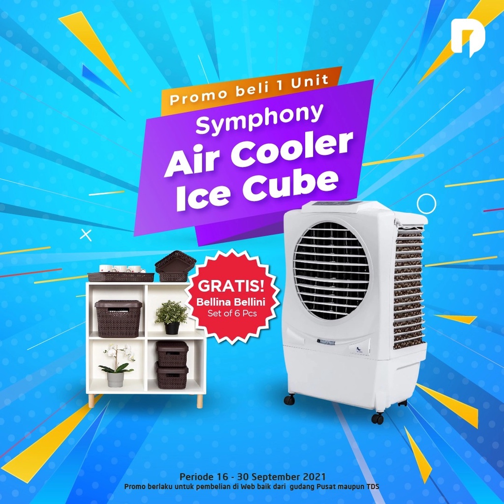 Jual Symphony Air Cooler Ice Cube Pendingin Ruangan Portable Shopee
