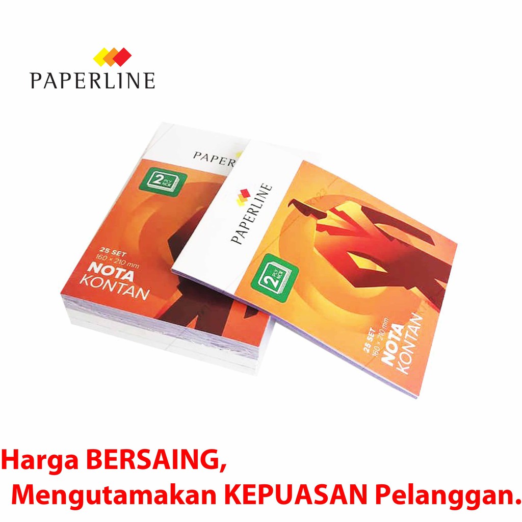 Jual Buku Nota Kontan Paperline Besar 2 Ply / Bon Rangkap 2 BSR / Nota ...
