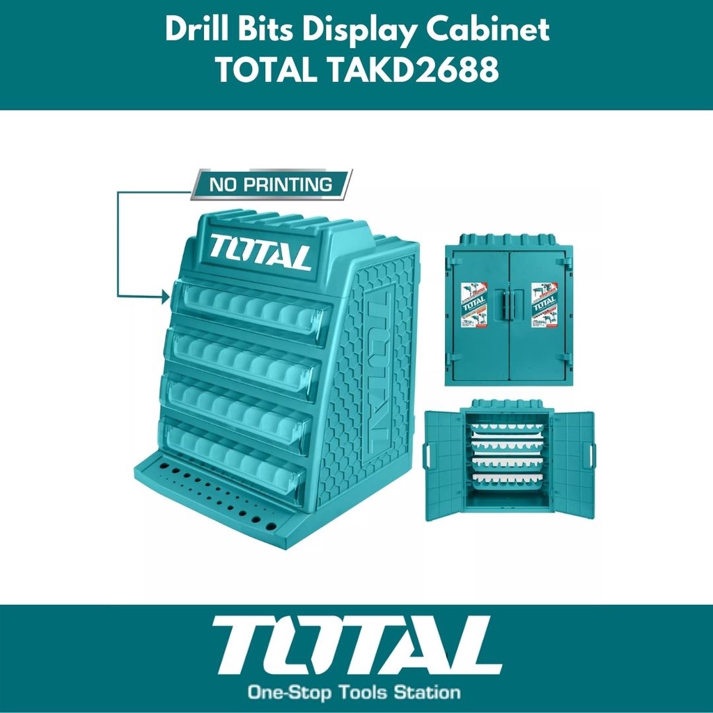 Jual Lemari Kotak Baut Drill Display Cabinet TOTAL TAKD2688 | Shopee ...