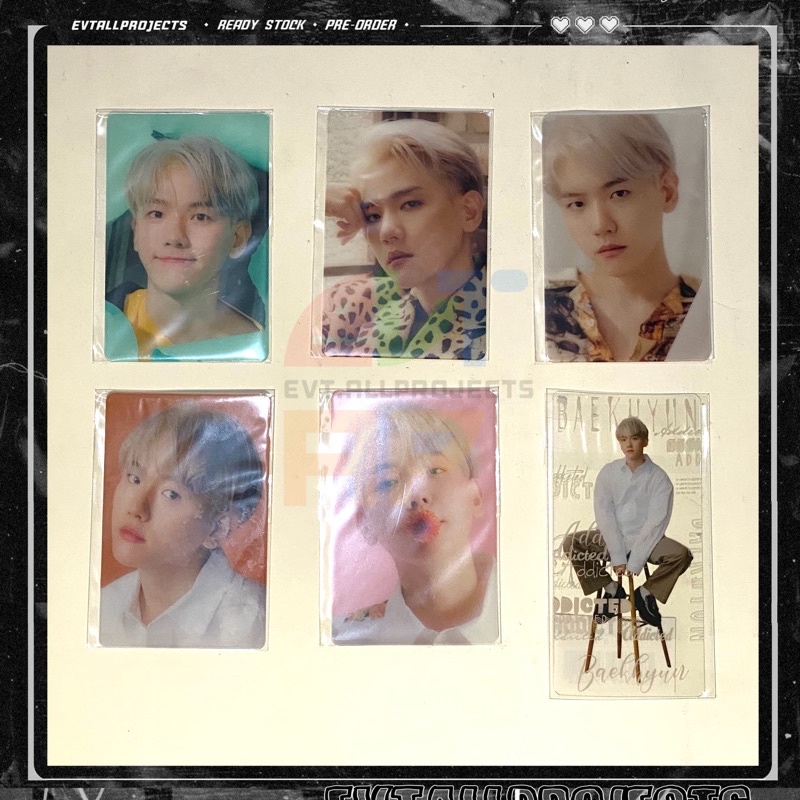 Jual BAEKHYUN CLEAR PHOTOCARD BOOKMARK JAPAN ALBUM BONUS BENEFIT EXOL ...