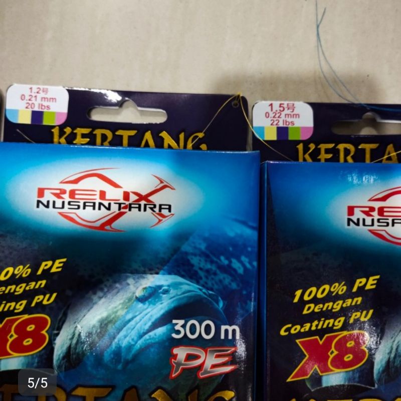 Jual senar pancing pe relix di Nusantara kertang Braid pe 300 meter ...