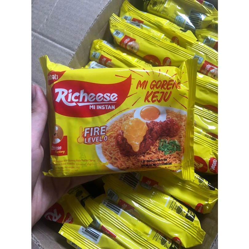 Jual Mie Richeese | Mie goreng keju nabati level 0 | Shopee Indonesia