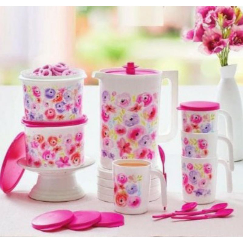 Jual Tupperware Pretty Flower Set | Shopee Indonesia