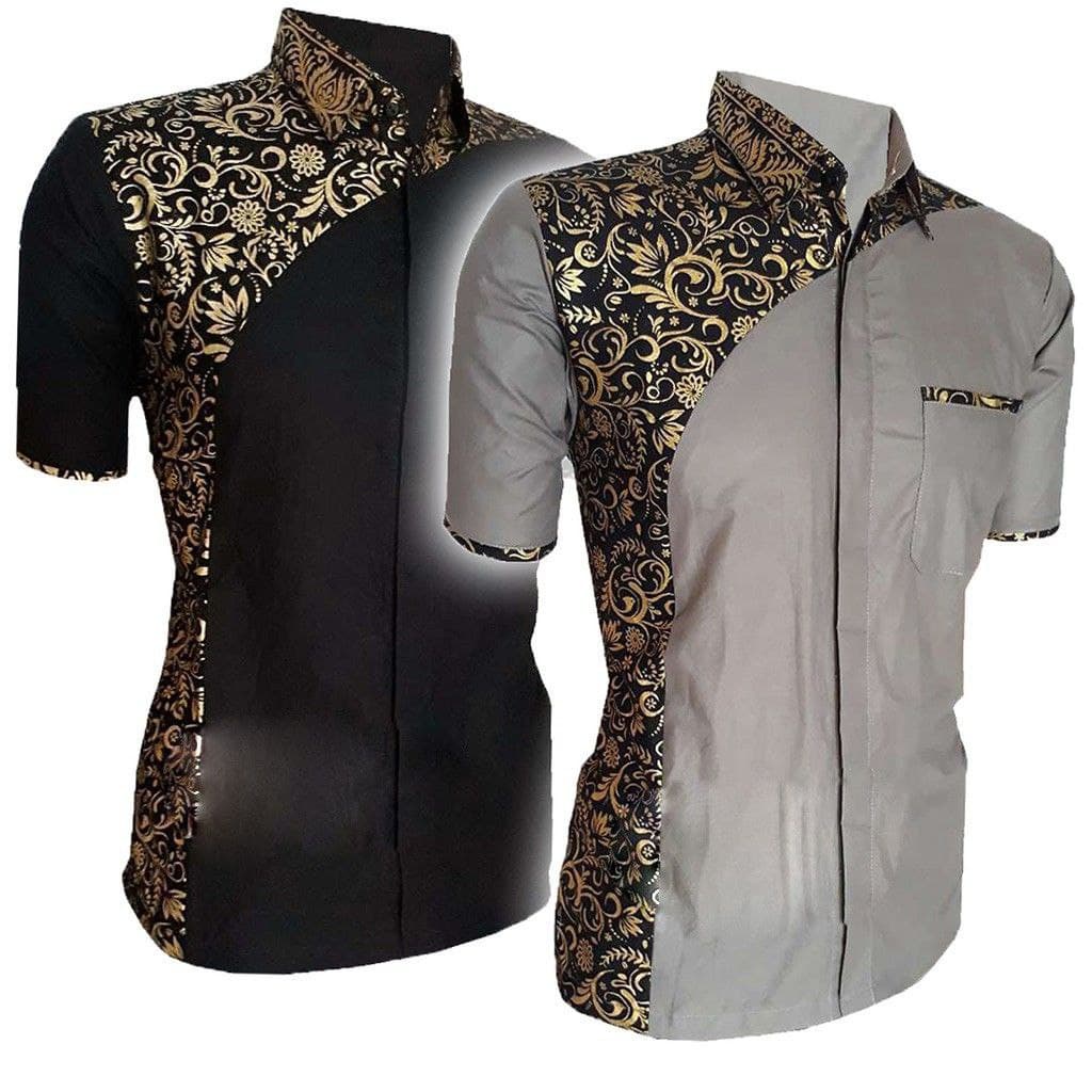 BAJU KOKO LENGAN PENDEK BAHAN KATUN TOYOBO ADEM KOKO PRIA DEWASA TERANYAR 2026 KOKO KOMBINASI BATIK PRADA