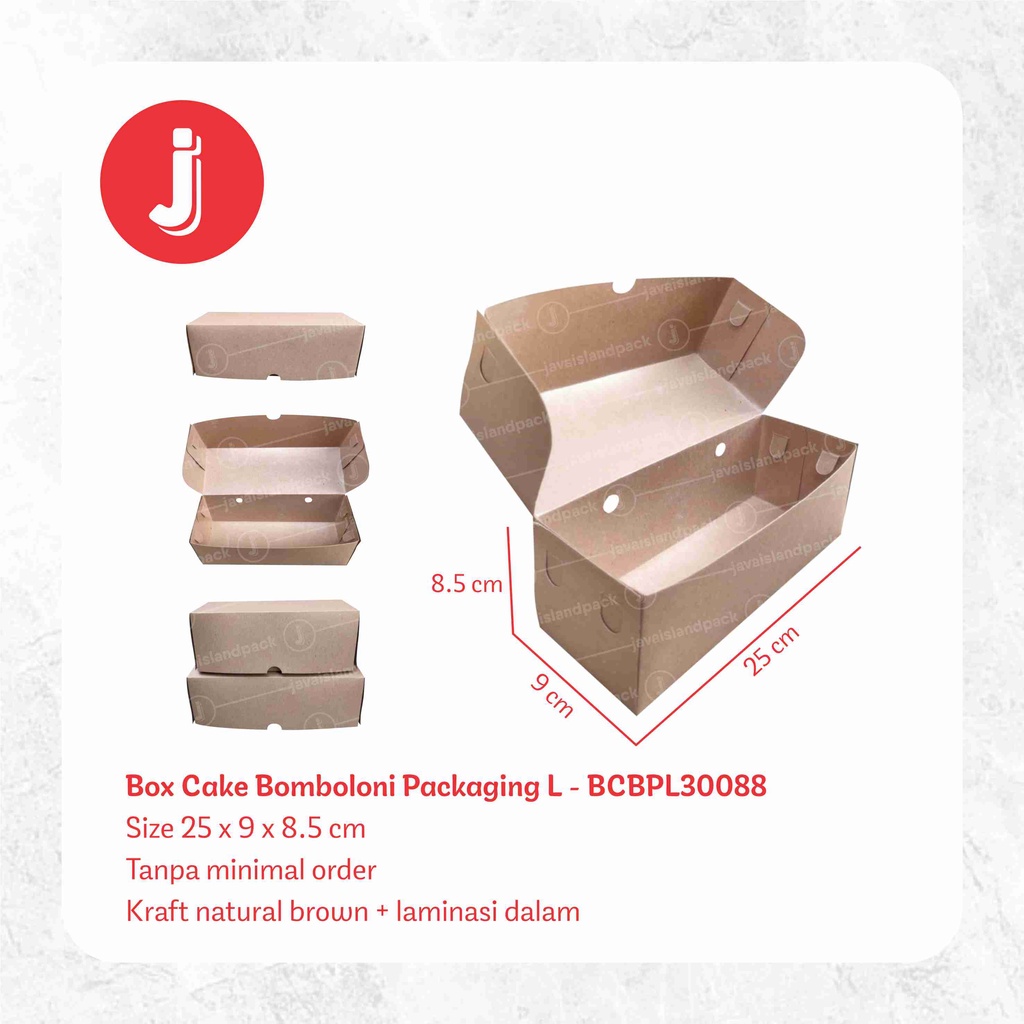 Jual Box Cake Bomboloni Packaging L - BCBPL30088 | Shopee Indonesia