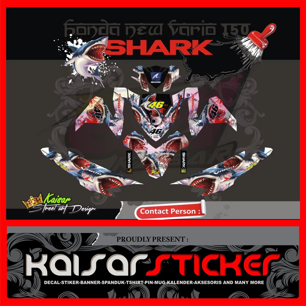 Jual Decal Sticker Motor Full Body Stiker Honda Vario 150 - 125 Esp