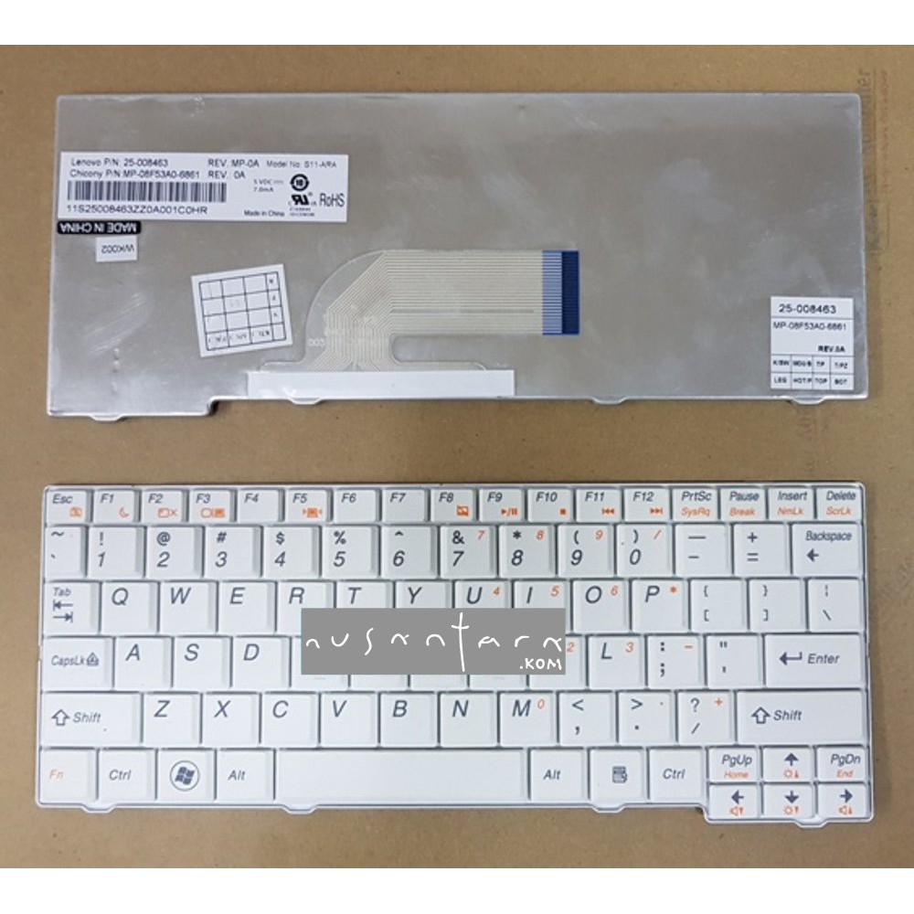 Jual Keyboard Laptop Lenovo IdeaPad S10c S10-2 S10-2c S10-3c S11 S100c ...