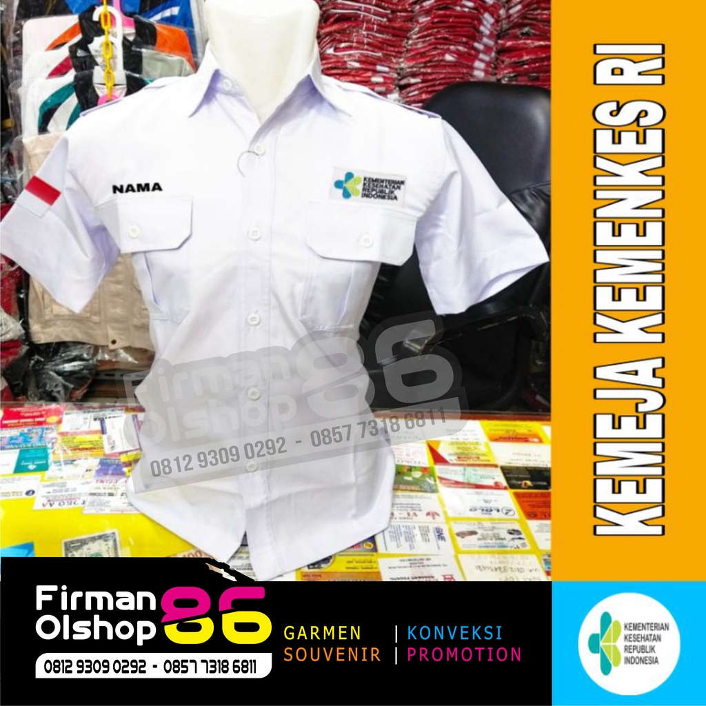 Jual Kemeja Kemenkes Ri Seragam Kemenkes Ri Baju Kemenkes Ri