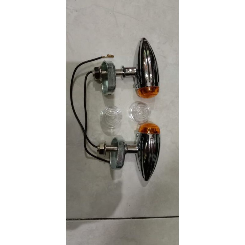 Jual Lampu Riting Cb Double Kaca Nyala Kuning | Shopee Indonesia