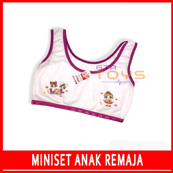 Jual Miniset Bra Bh Anak Remaja Perempuan Bahan Kaos Melar Ukuran ...