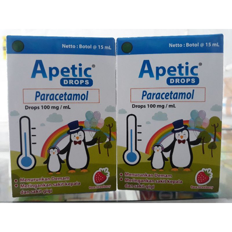 Jual APETIC Paracetamol Sirup & Drop VARIANT, obat penurun panas anak ...