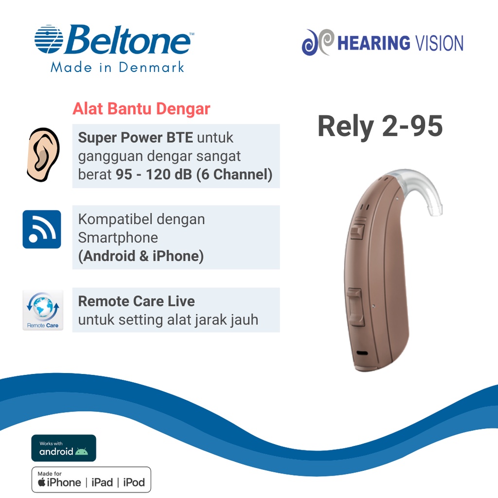 Jual Alat Bantu Mendengar Beltone Rely 2 95 Super Power (Hearing Aid