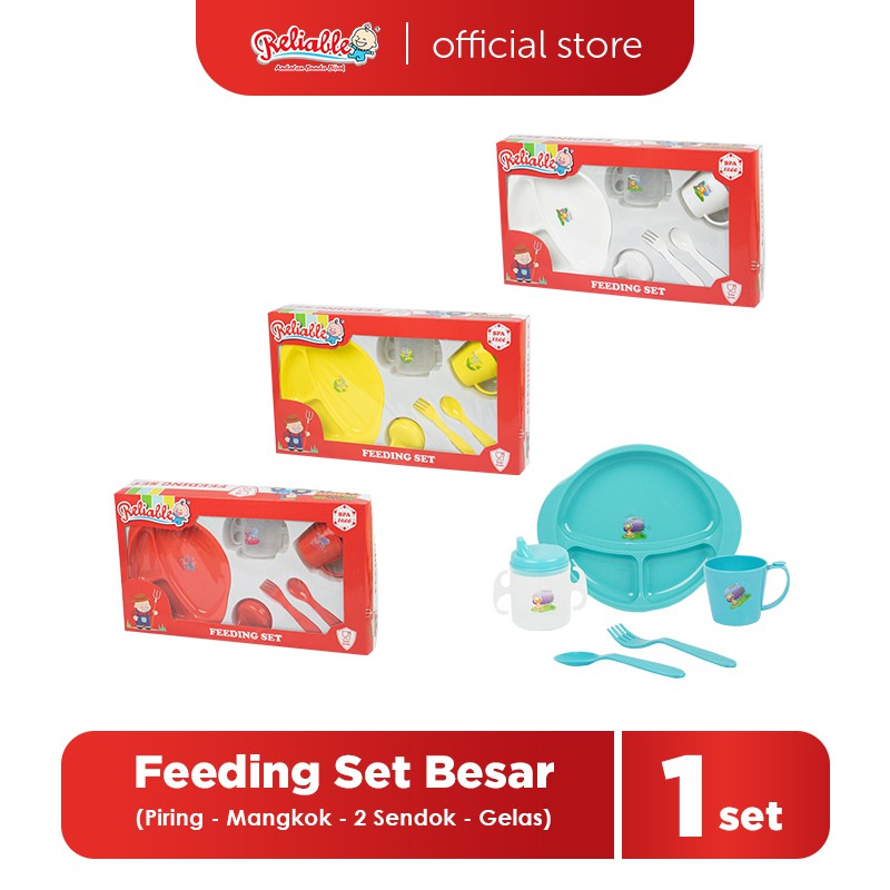 Jual Reliable Feeding Set Bayi Tempat Makan Minum Bayi Box Besar - 5008 ...