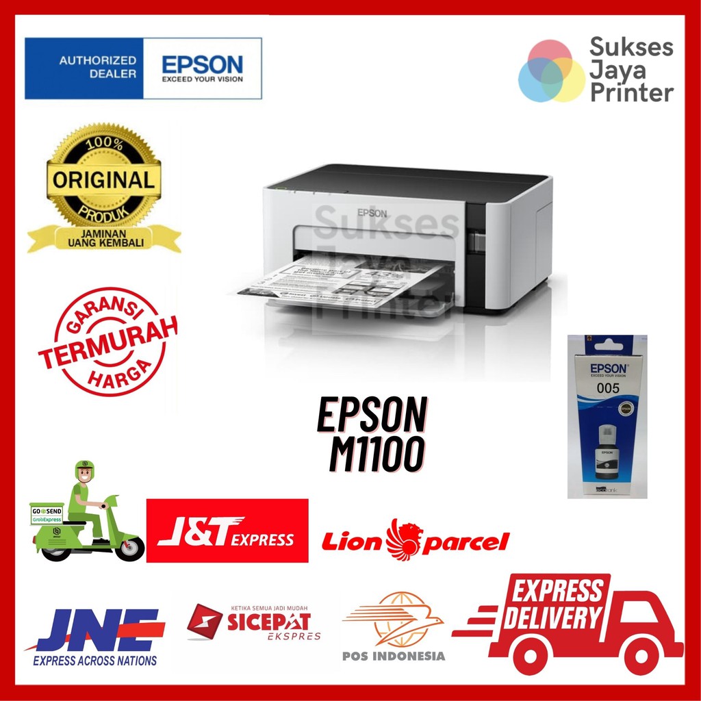 Jual Printer Epson M1100 Monochrome M Series Ink Tank Printer Shopee Indonesia 1258