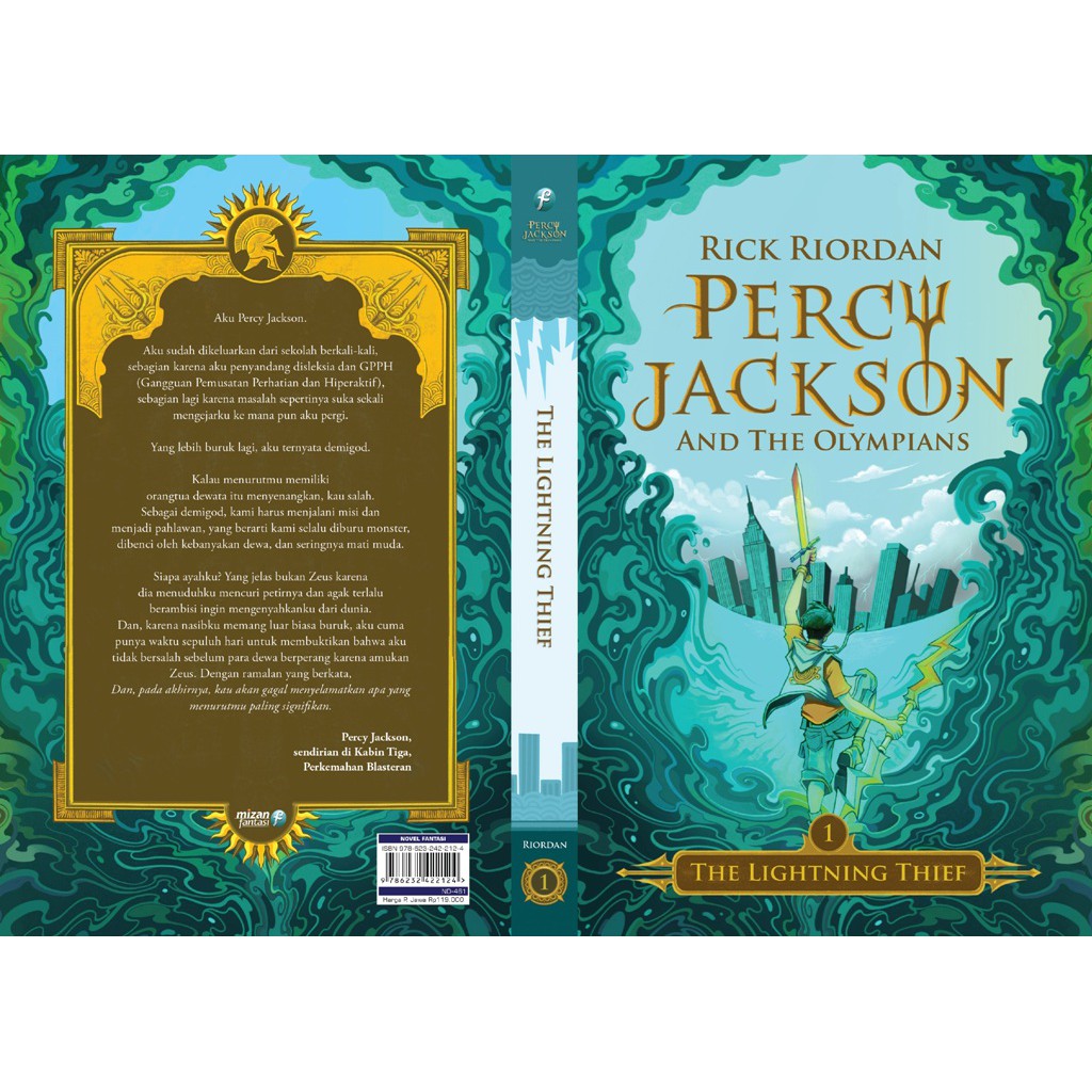 Jual Novel Percy Jackson #1: The Lightning Thief (Republish) - Rick ...