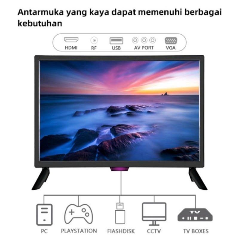 Jual TV LED 22 inch multifungsi full layar garansi 1 tahun murah ...