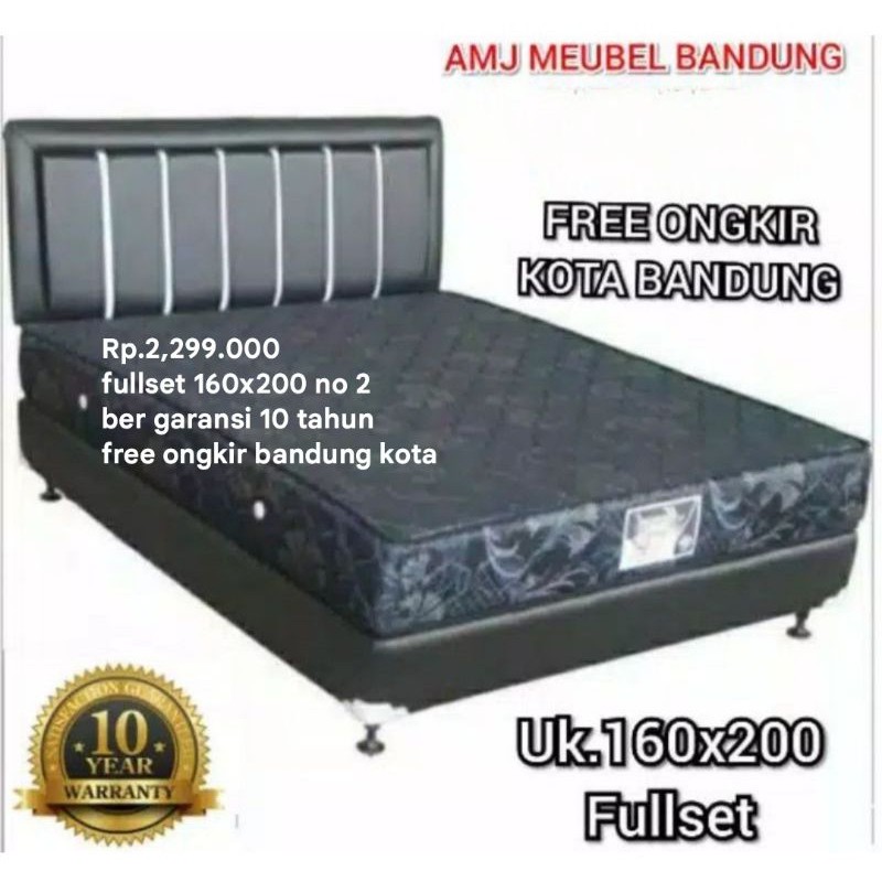 Jual KASUR SPRING BED NO 2 KASUR SPRING BED FULL SET FREE ONGKIR ...