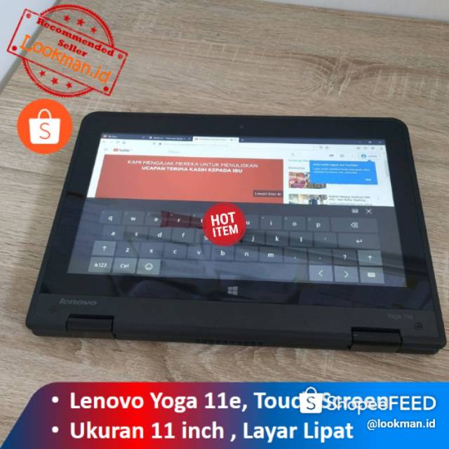 Jual lenovo 11e yoga touch screen 4gb 500GB Shopee Indonesia