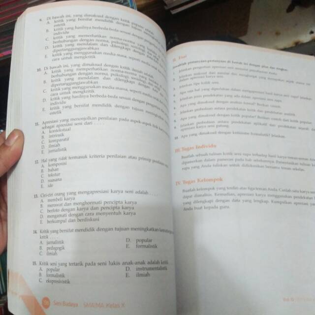 Jual BUKU SENI BUDAYA SMA/MA KELAS X KURIKULUM 2013 PENERBIT ERLANGGA ...