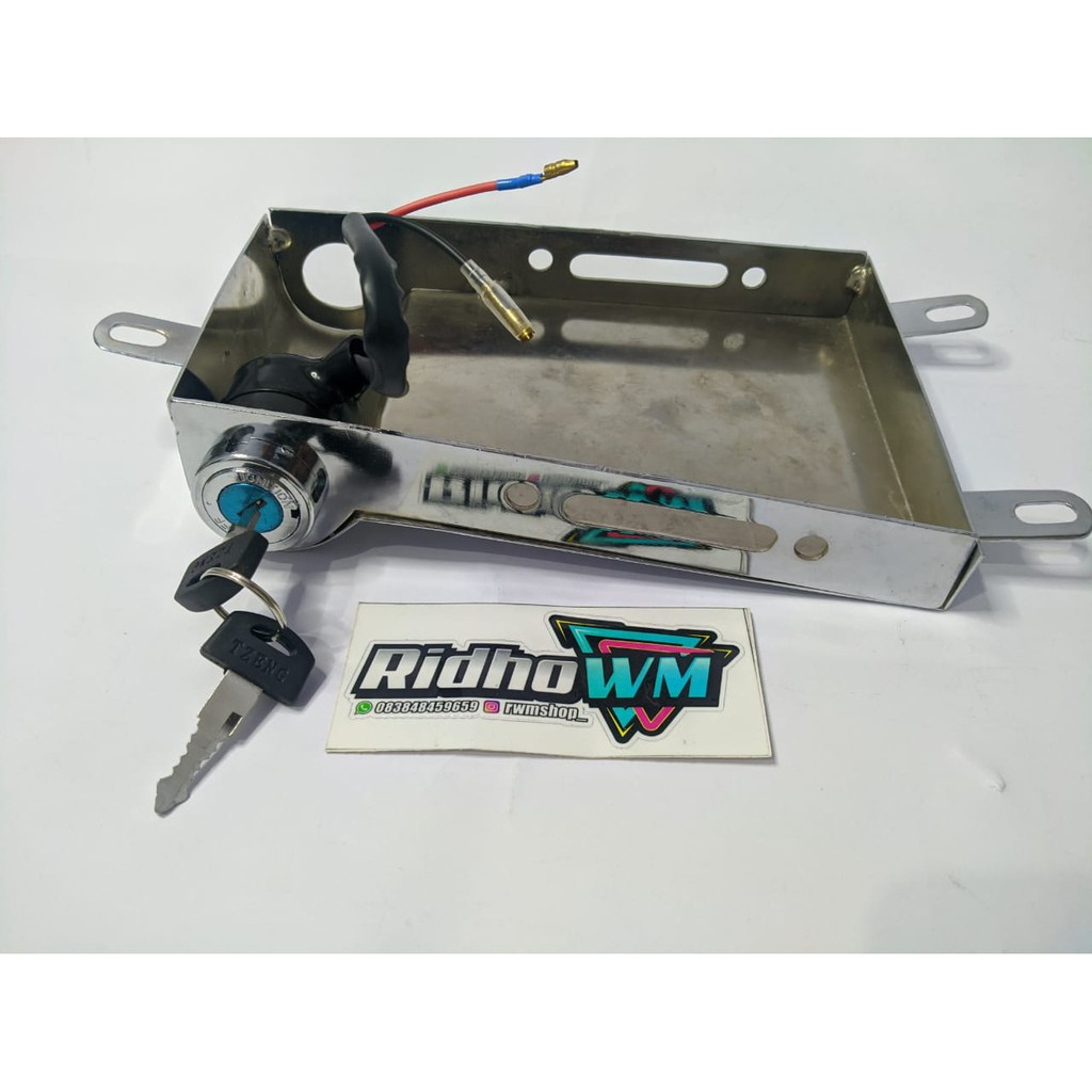 Jual Pangkon Aki Custom Tempat Aki Cb Customer Set Kunci Kontak Kabel 2