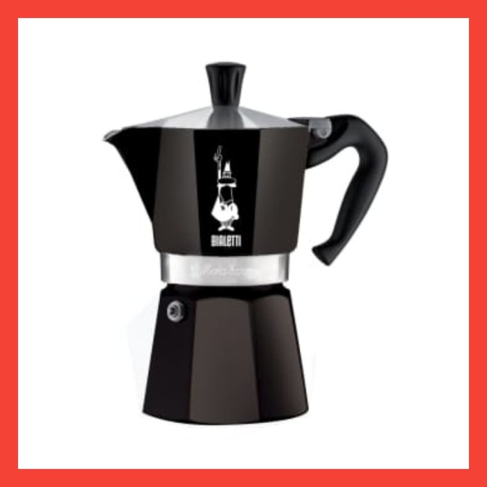 Jual Bialetti Moka Express Coffee Maker 6 Cup - Hitam | Shopee Indonesia