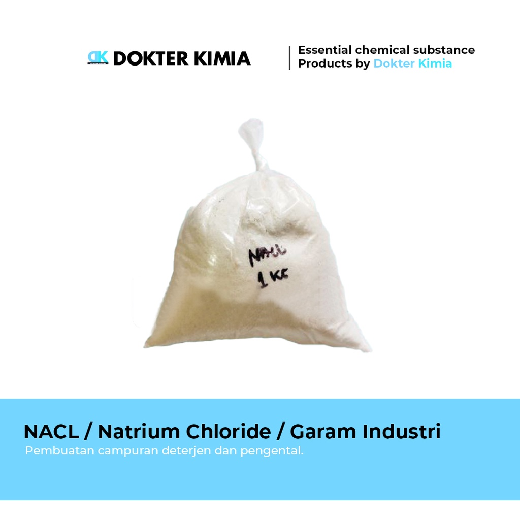 Jual Nacl Natrium Chloride Garam Industri 1 Kg Shopee Indonesia 4821