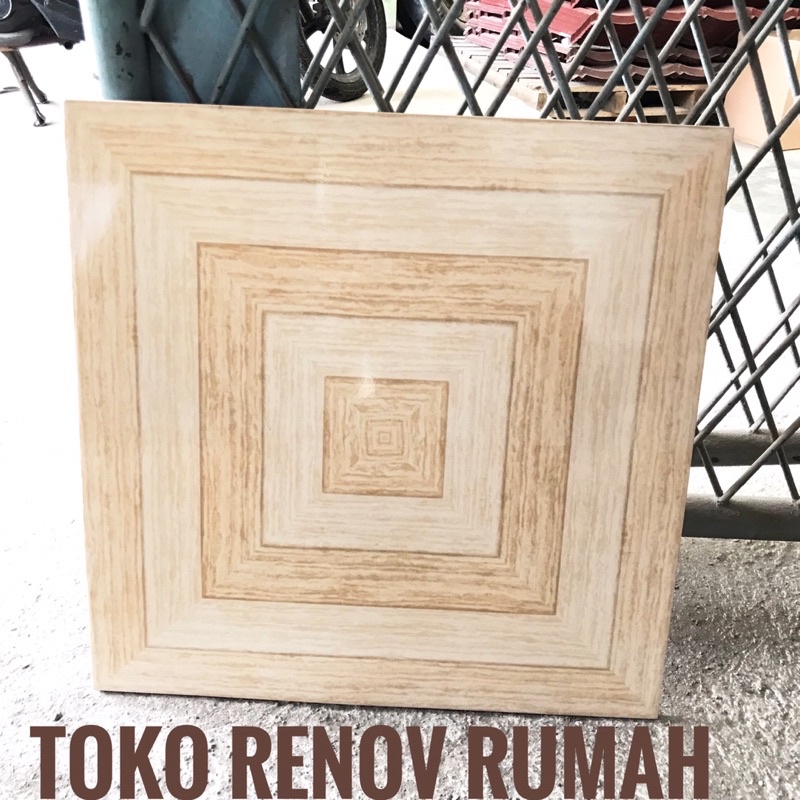 Jual keramik 50x50 cream GLOSSY/ keramik lantai ruangan/ keramik teras