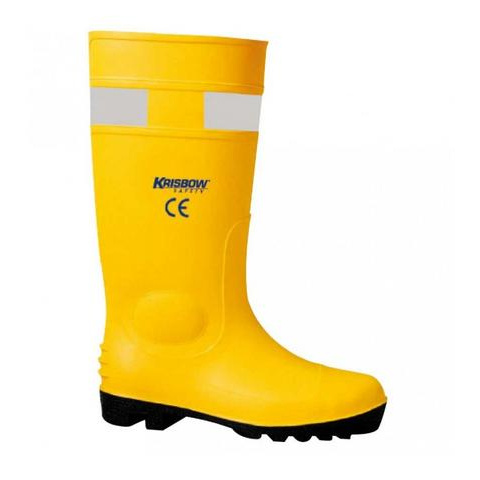 Jual Sepatu Safety Boot PVC Kuning (44) Krisbow | Shopee Indonesia