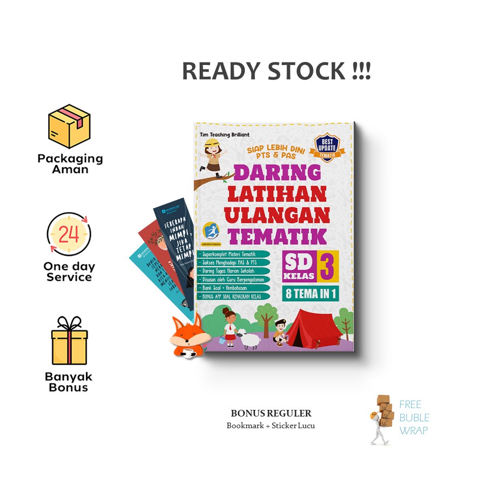 Jual Buku Kelas 3 SD : Daring Latihan Ulangan Tematik (Penerbit ...