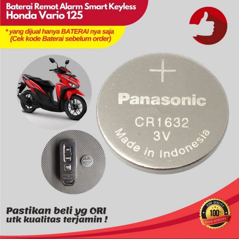 Jual Baterai Remote Motor Honda Vario 125 Ori Dan Vario Cbr Shopee