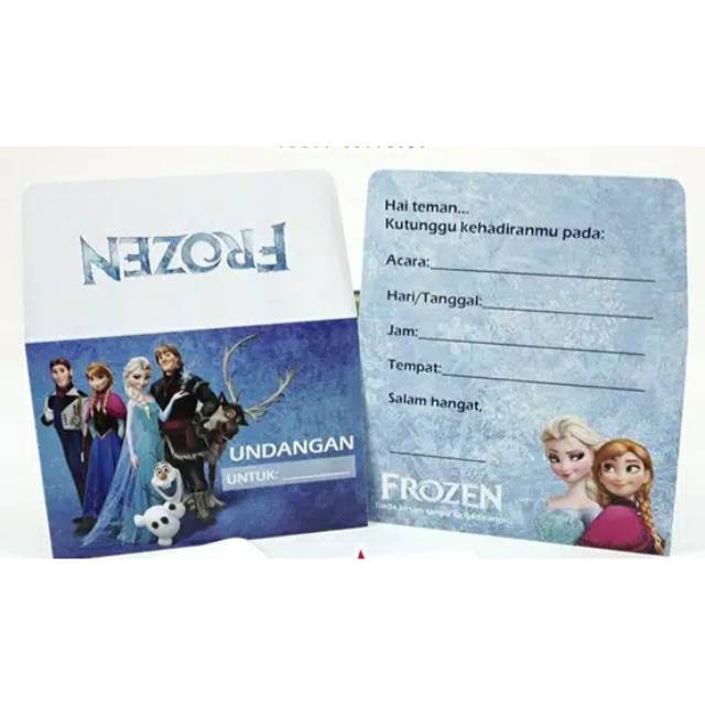 Jual Kartu Undangan Ulang Tahun Frozen | Shopee Indonesia