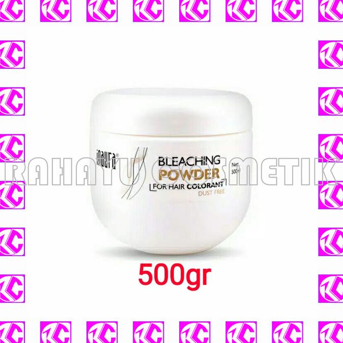 Jual Inaura Bleaching Powder Dust Free Pot Pewarna Rambut 500gr ...
