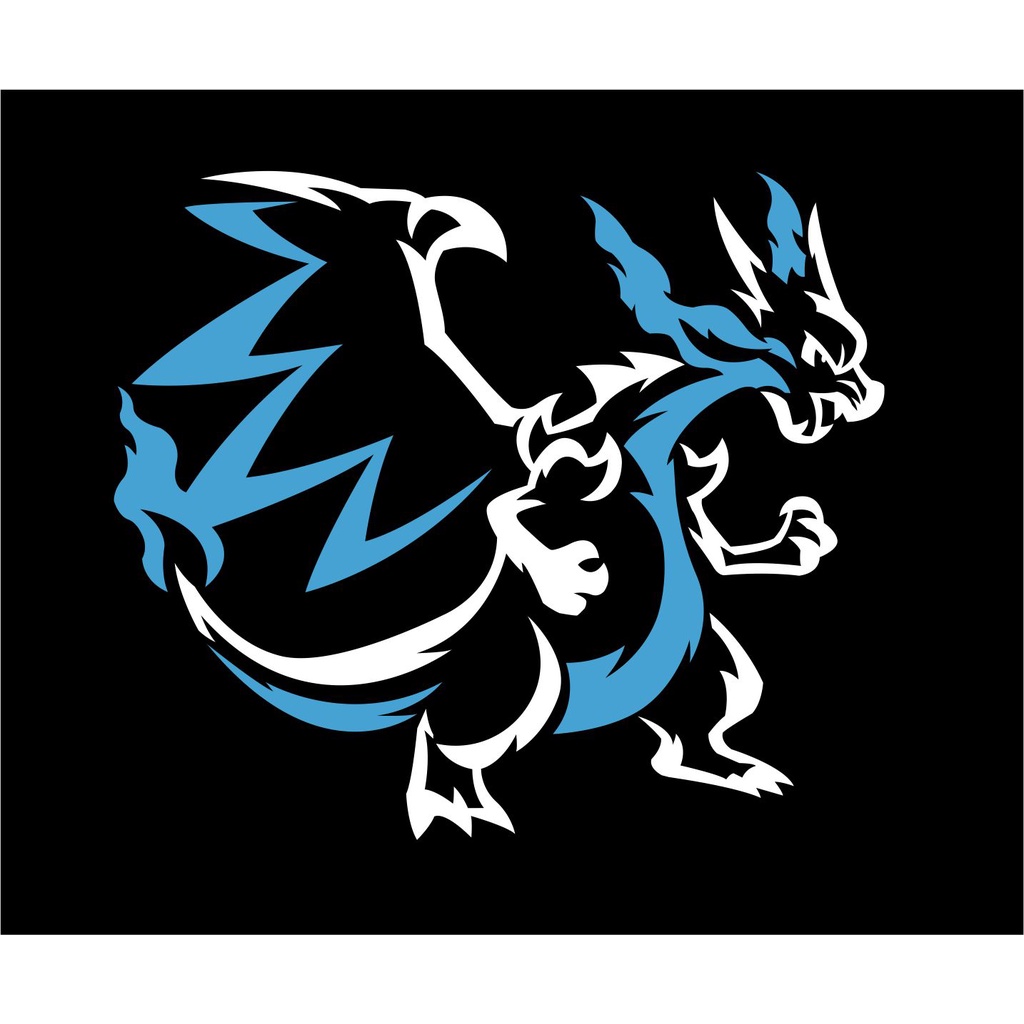 Jual Sticker Cutting Pokemon Mega Charizard X Murah Lucu | Shopee Indonesia