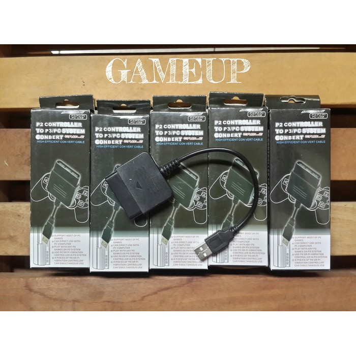 Jual konverter converter stik stick PS 2 3 PS2 PS3 USB single 1 slot ...