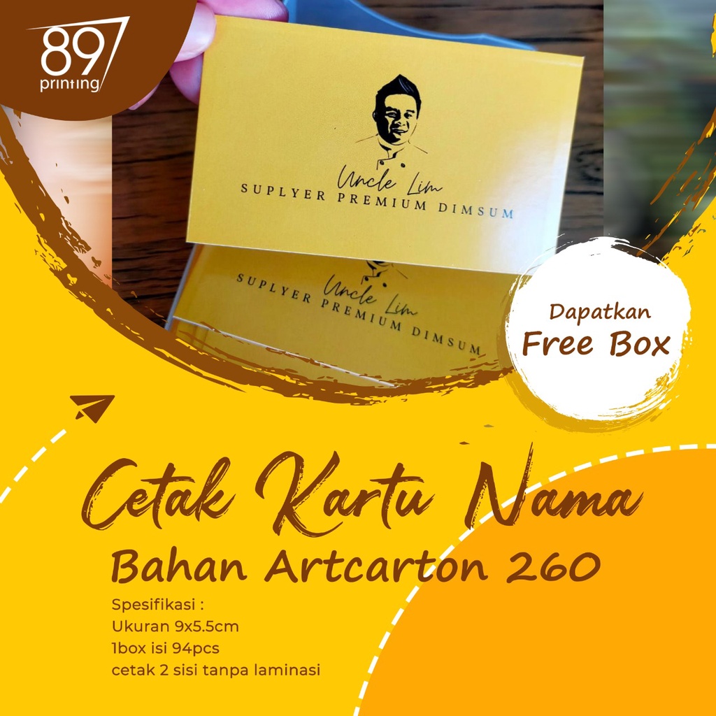 Jual Cetak Kartu Nama 1 Sisi dan 2 Sisi Full Colour | Shopee Indonesia
