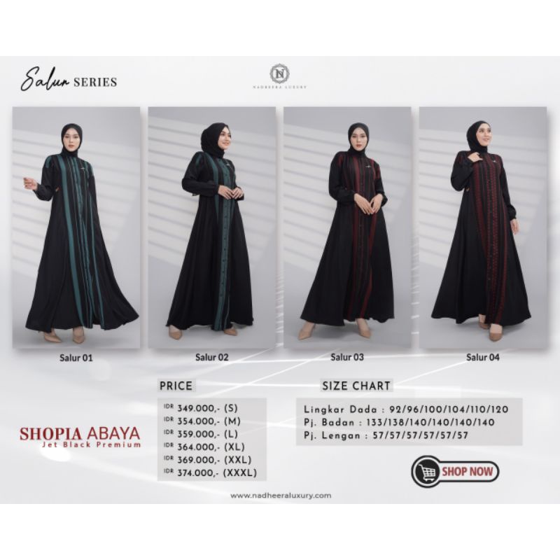 Jual Shopia Abaya Nadheera Luxury ORI, Dress Cantik Kekinian, Dress ...