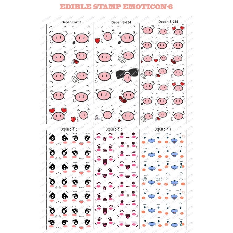 Jual Edible Stamp Stiker Makanan Edible Stiker Edible Image Edible ...